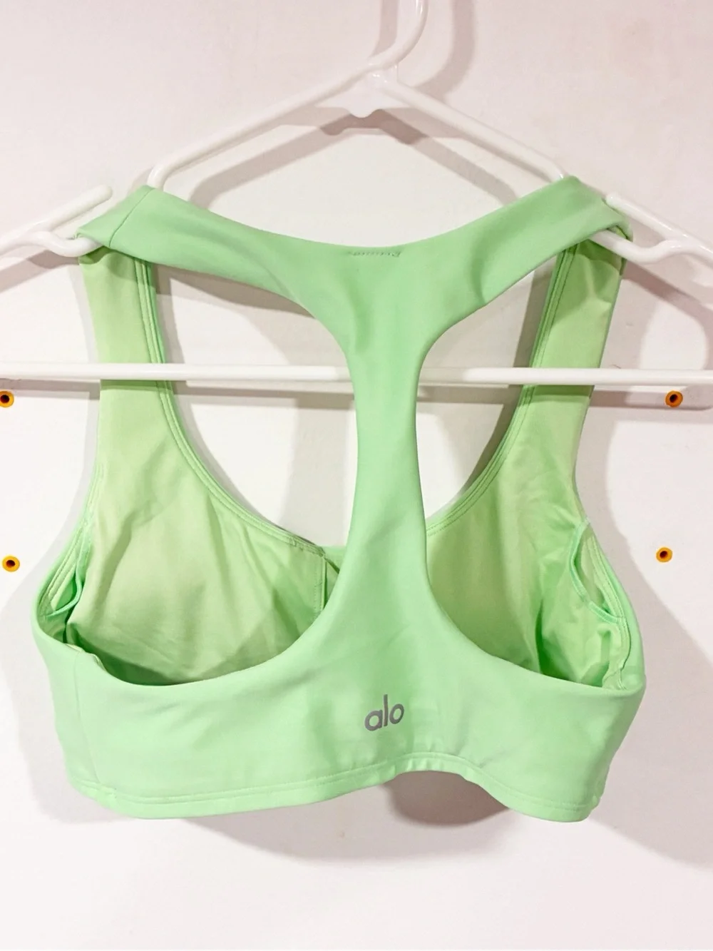 Alo Yoga Airlift Advantage Racerback Sports Bra Green Size XS